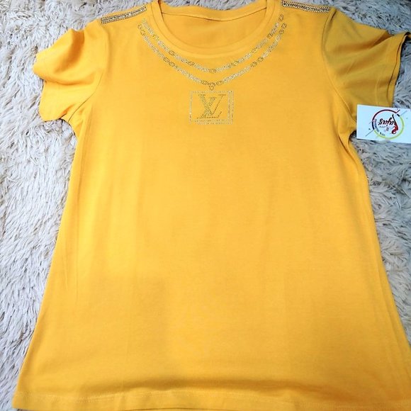 LVRhinestone HANDMADE, Ladies Tee, Bling T-Shirt, Perfect Gift. - Picture 4 of 5